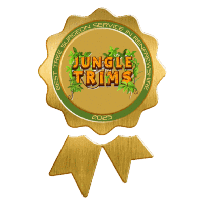 Jungle Trims – Best Tree Surgeon Service in Renfrewshire award badge